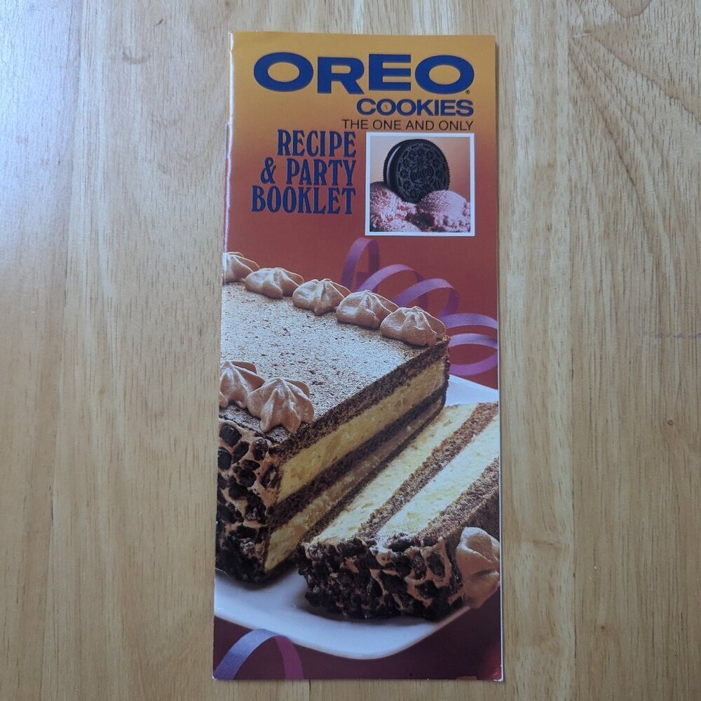 VINTAGE OREO Cookies Recipe and Party Booklet 1982 EUC 17 page stapled booklet